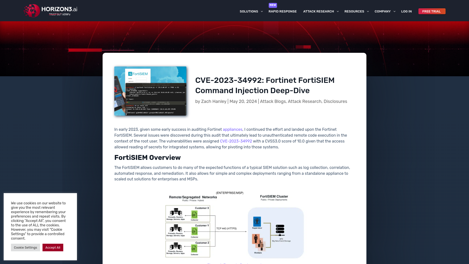 CVE-2023-34992: Fortinet FortiSIEM Command Injection Deep-Dive – Horizon3.ai