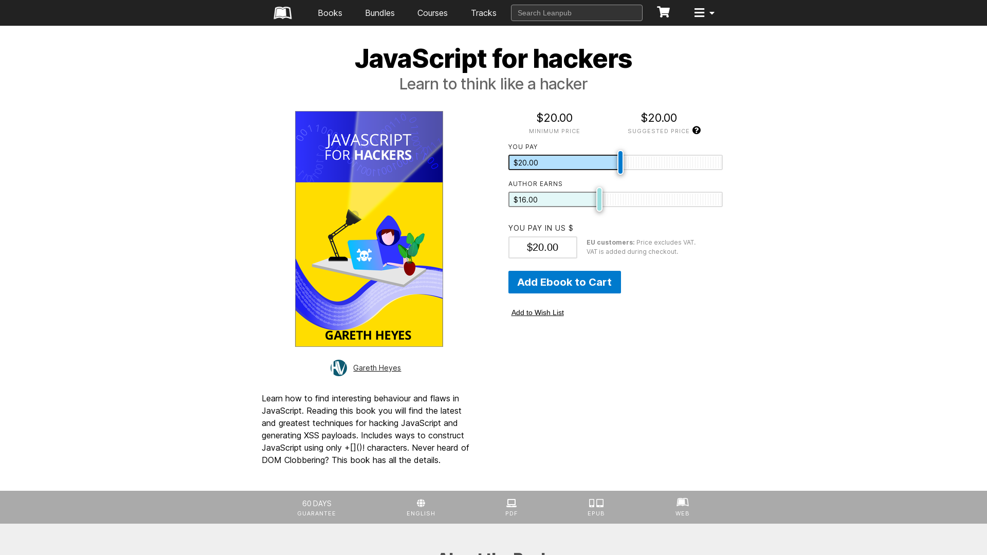JavaScript for hackers by Gareth Heyes [Leanpub PDF/iPad/Kindle]