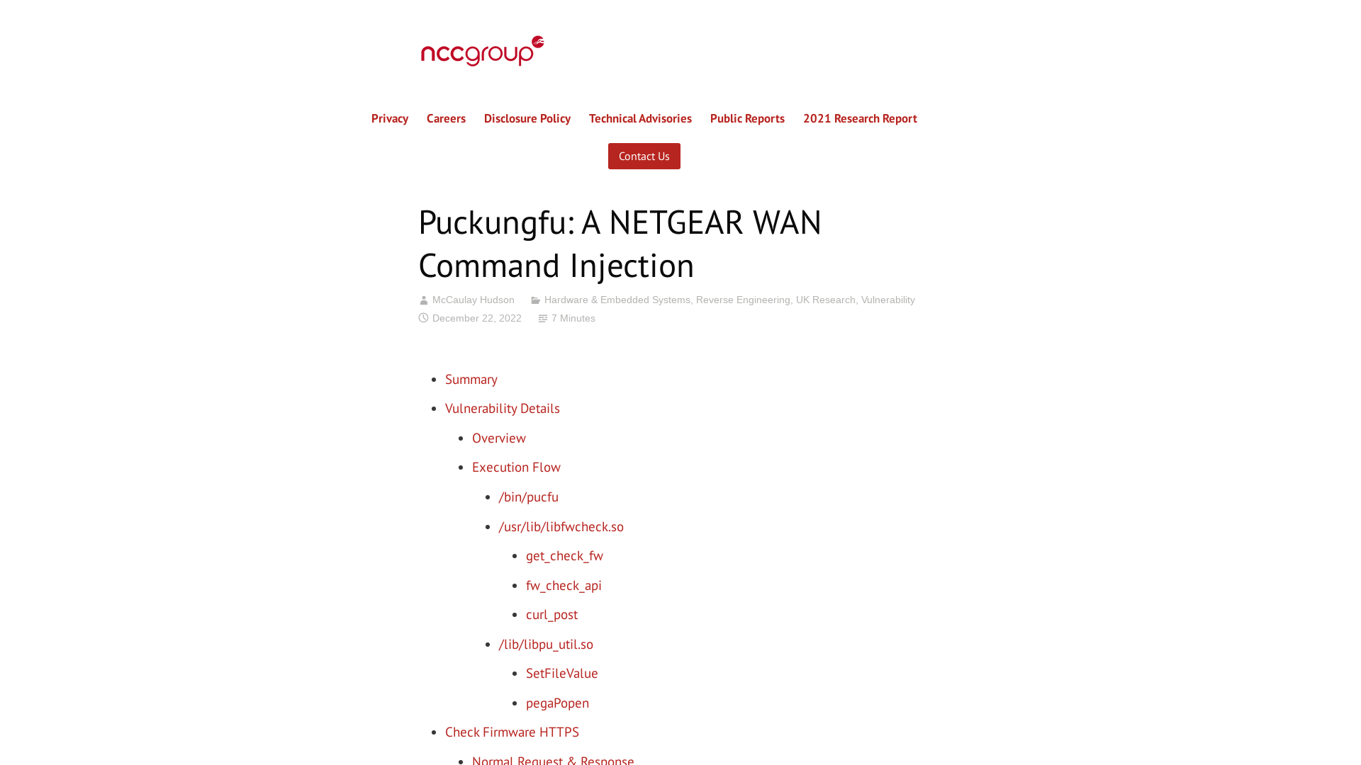 Puckungfu: A NETGEAR WAN Command Injection – NCC Group Research