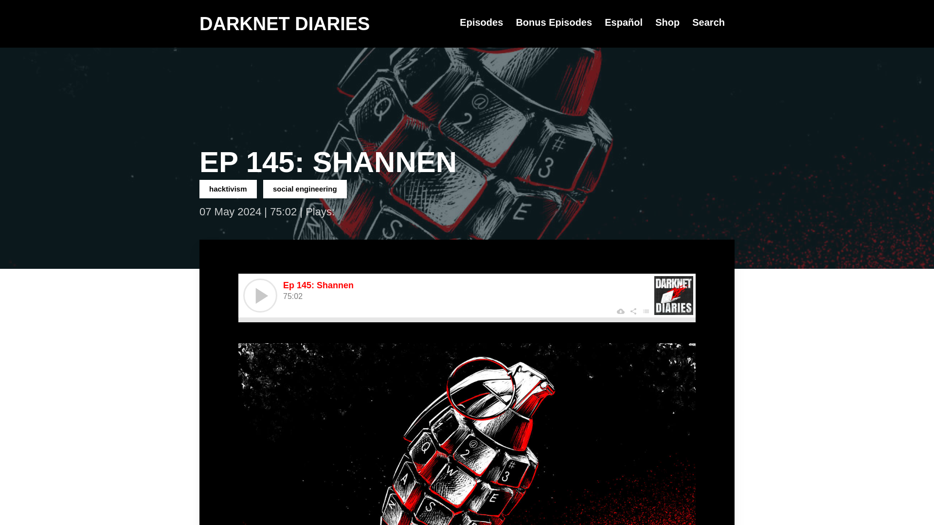 Shannen – Darknet Diaries